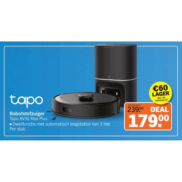 Robotstofzuiger Tapo RV30 Max Plus