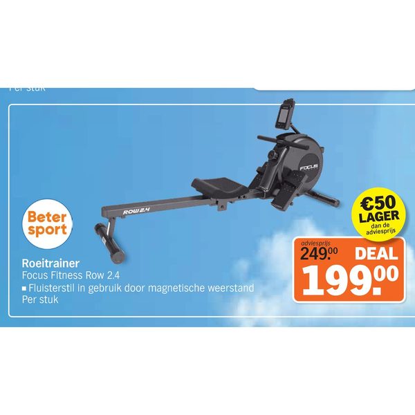 Roeitrainer Focus Fitness Row 2.4