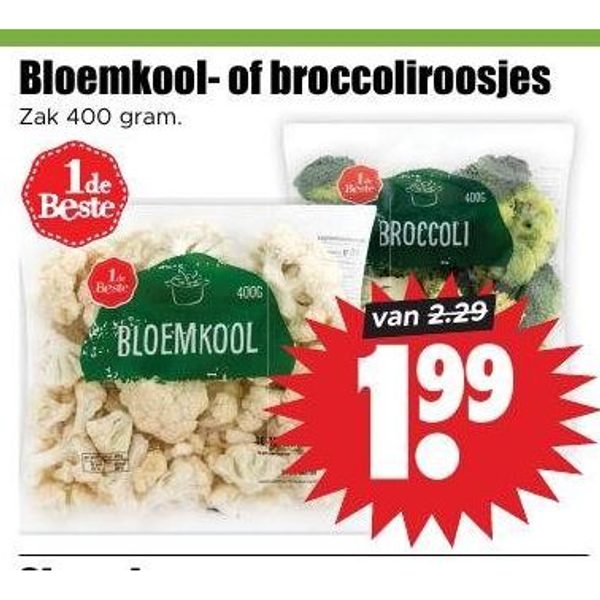 Bloemkool- of broccoliroosjes