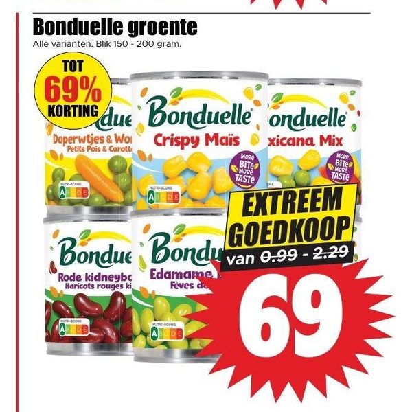 Bonduelle groente
