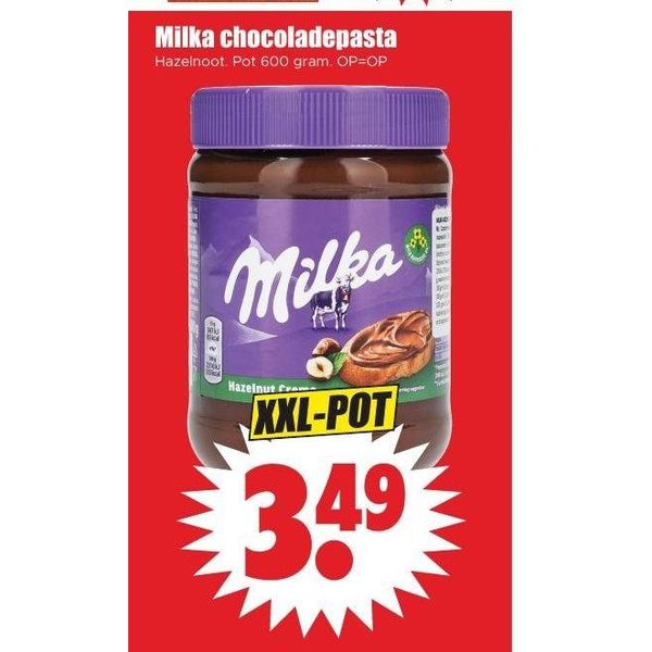 Milka chocoladepasta