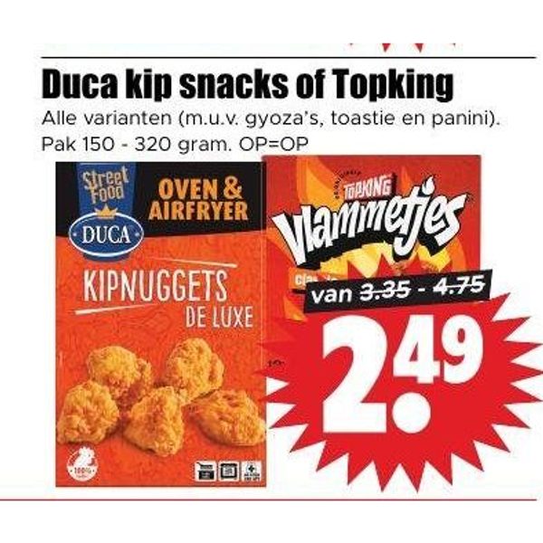 Duca kip snacks of Topking