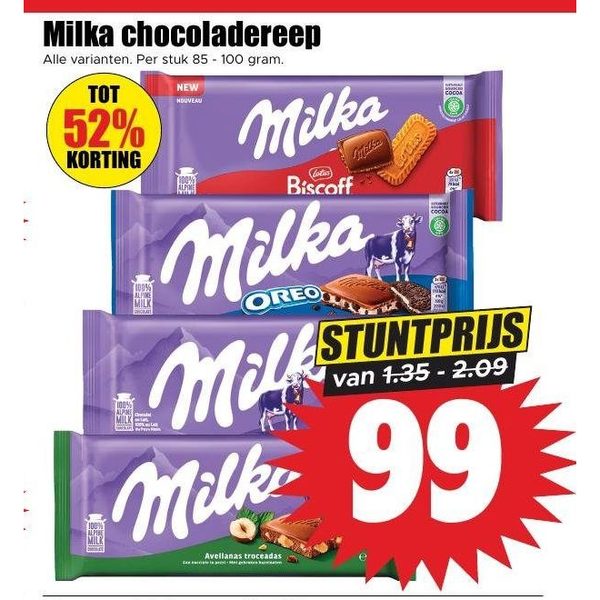 Milka chocoladereep