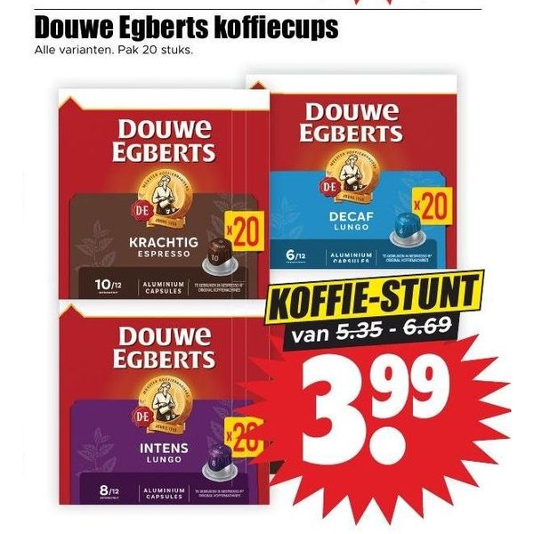 Douwe Egberts koffiecups