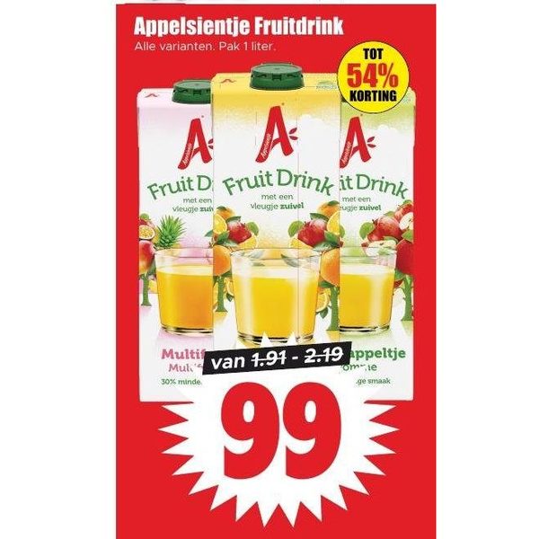 Appelsientje Fruitdrink