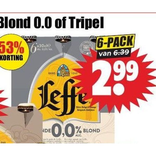 Leffe Blond, Blond 0.0 of Tripel