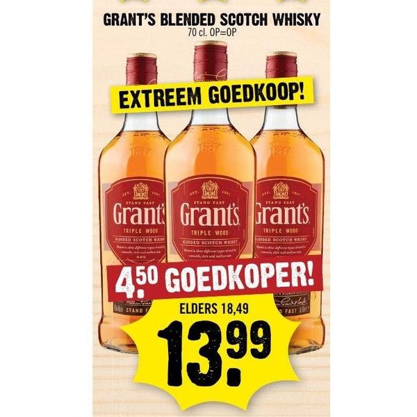 Grant's Blended Scotch Whisky 70 cl.