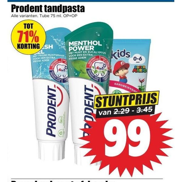 Prodent tandpasta
