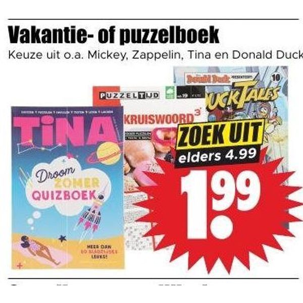 Vakantie- of puzzelboek