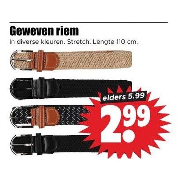 Geweven riem