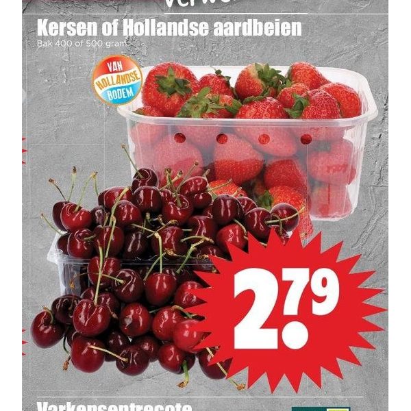Kersen of Hollandse aardbeien