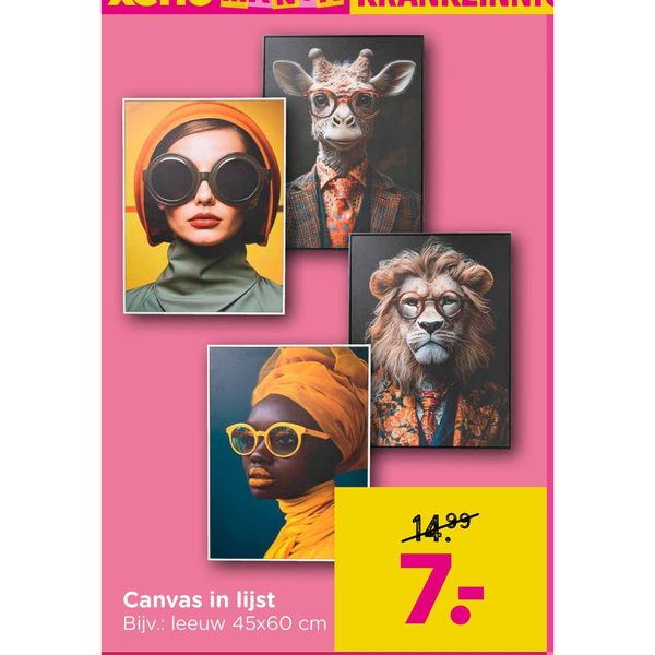 Canvas in lijst