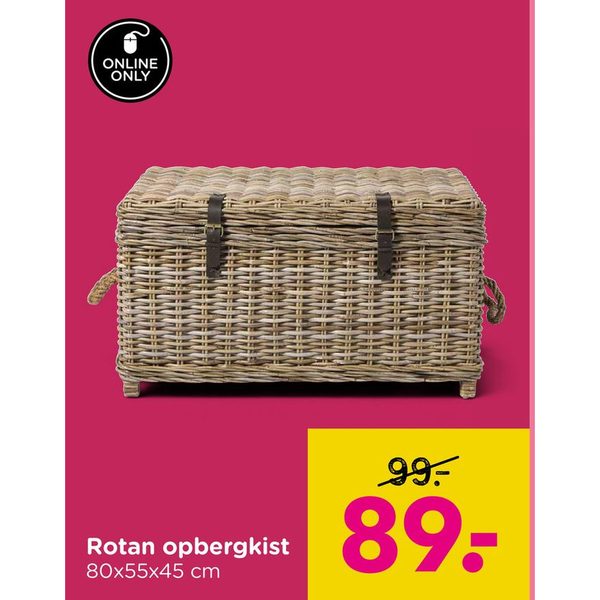 Rotan opbergkist