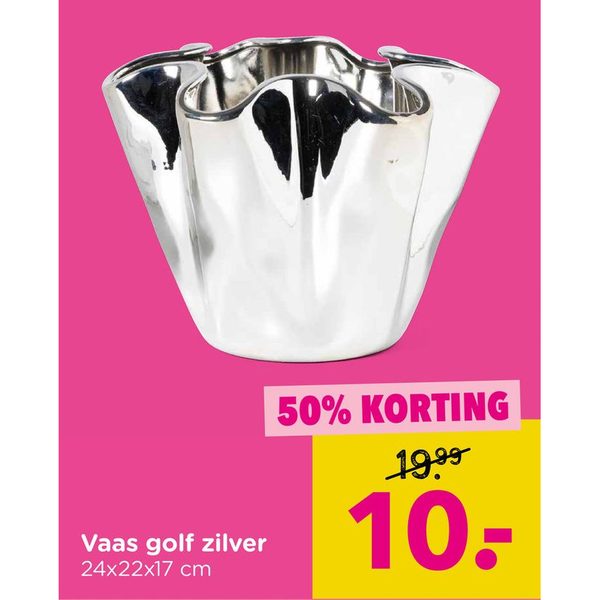 Vaas golf zilver