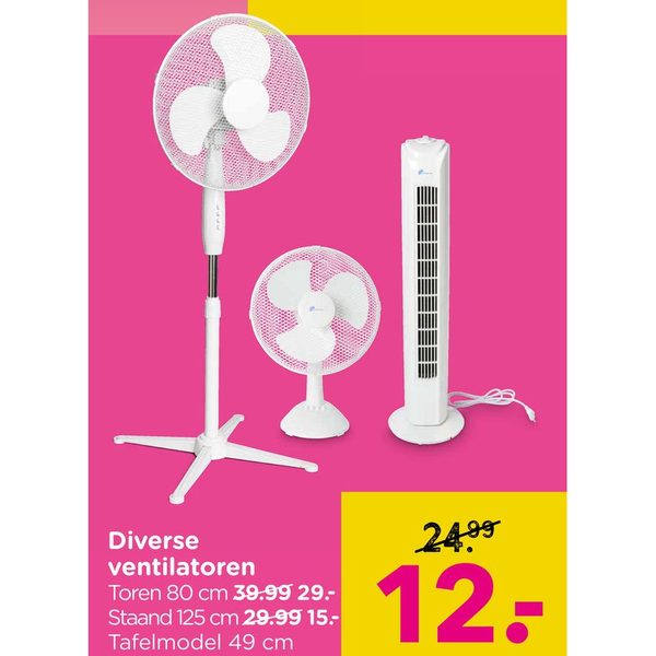 Ventilator Tafelmodel 49 cm
