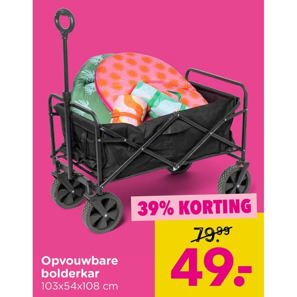 Opvouwbare bolderkar