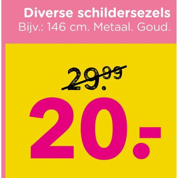 Diverse schildersezels