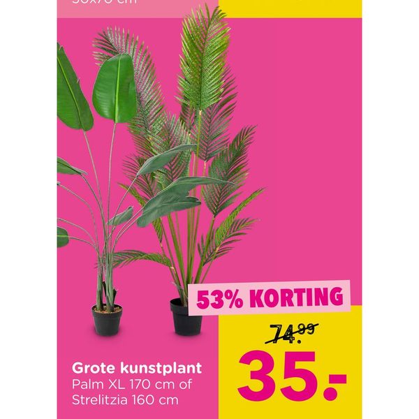 Grote kunstplant