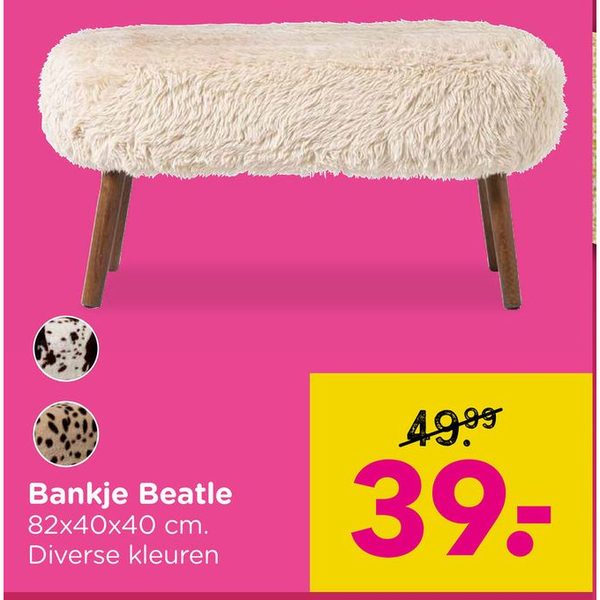 Bankje Beatle